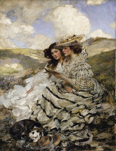 On the Dunes (Lady Shannon and Kitty)