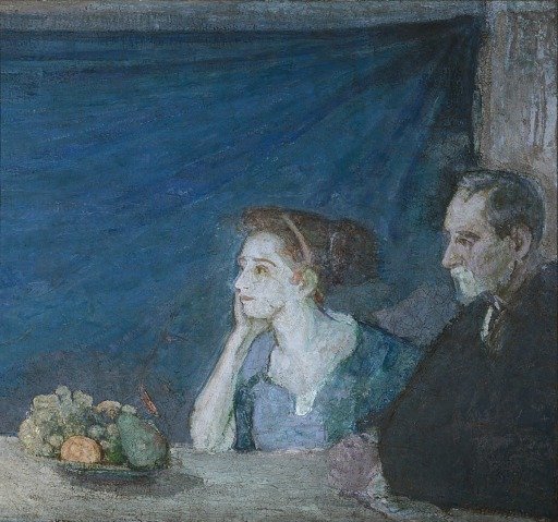 Portrait of Mr. and Mrs. Atherton Curtis with Still Life