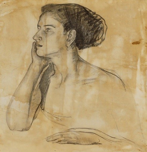 Study for Portrait of Mrs. Atherton Curtis