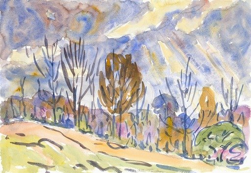 Watercolor no. 63, Road