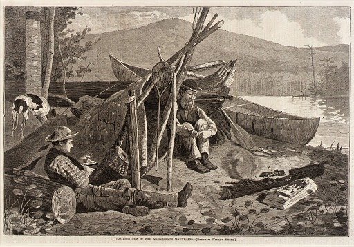 Camping out in the Adirondack Mountains