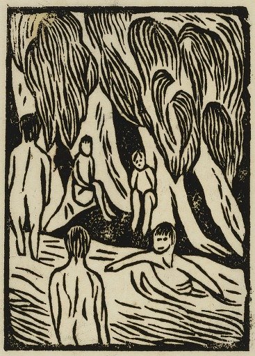 (Children Swimming)