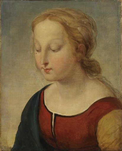Head of the Madonna (from la Belle Jardiniere)