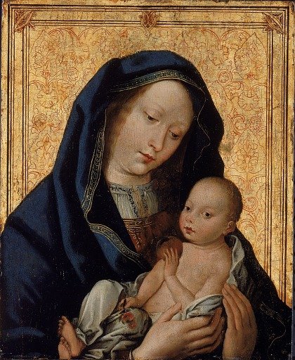 Virgin and Child with Apple