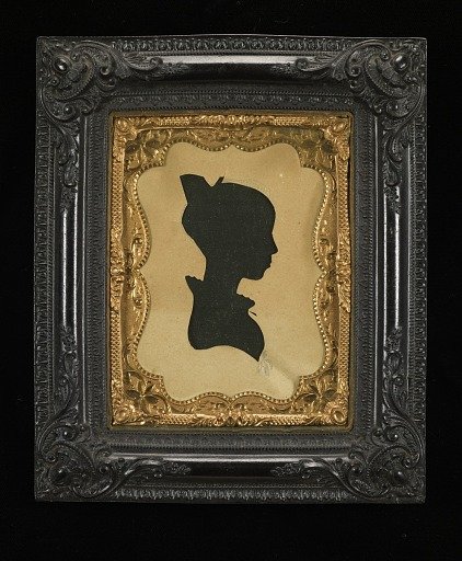 Silhouette of a Young Woman