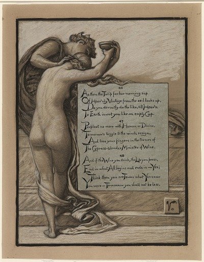 (Illustration for Rubáiyát of Omar Khayyám) The Cup of Love