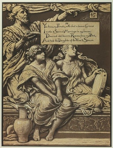 (Illustration for Rubáiyát of Omar Khayyám) The Daughter of the Vine