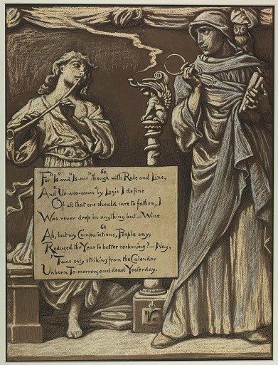 (Illustration for Rubáiyát of Omar Khayyám) The Divorce of Reason