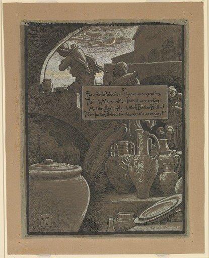 (Illustration for Rubáiyát of Omar Khayyám) The End of Ramazan