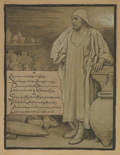 (Illustration for Rubáiyát of Omar Khayyám) In the Potter's House