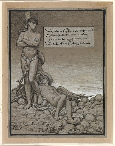 (Illustration for Rubáiyát of Omar Khayyám) The Last Man