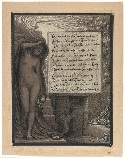 (Illustration for Rubáiyát of Omar Khayyám) The Long Rest