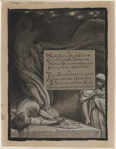 (Illustration for Rubáiyát of Omar Khayyám) The Suicide