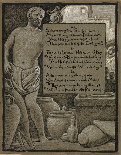 (Illustration for Rubáiyát of Omar Khayyám) The Ungainly Pot