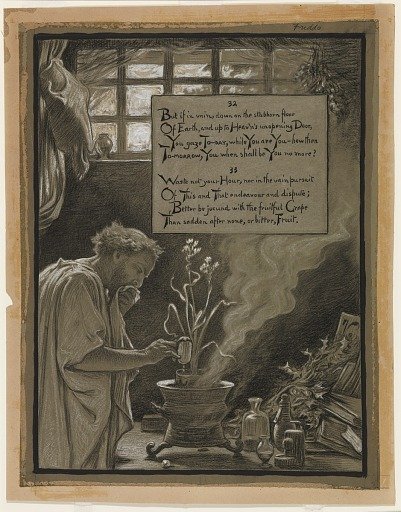 (Illustration for Rubáiyát of Omar Khayyám) The Vain Pursuit