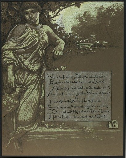 (Illustration for Rubáiyát of Omar Khayyám) The Vine