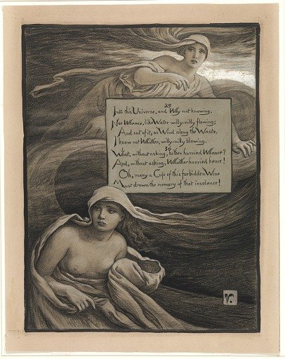 (Illustration for Rubáiyát of Omar Khayyám) Whence and Whither?