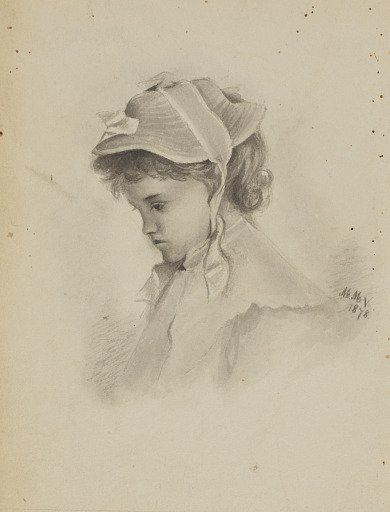 Untitled (Head of a Child Looking Down)