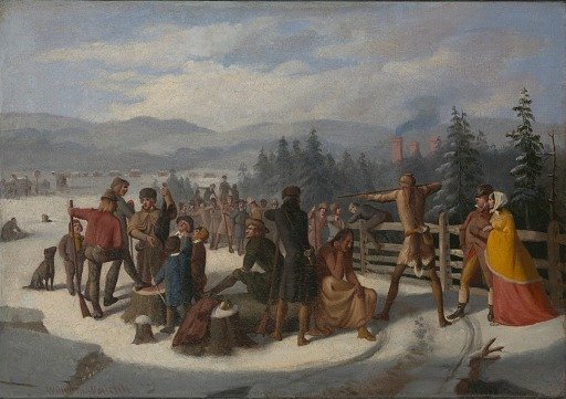 Scenes from the Pioneers by Cooper, Deerslayer at the Shooting Match