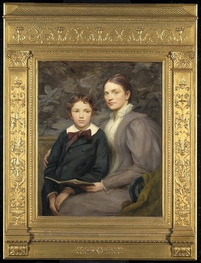 Mrs. William T. Evans and Her Son