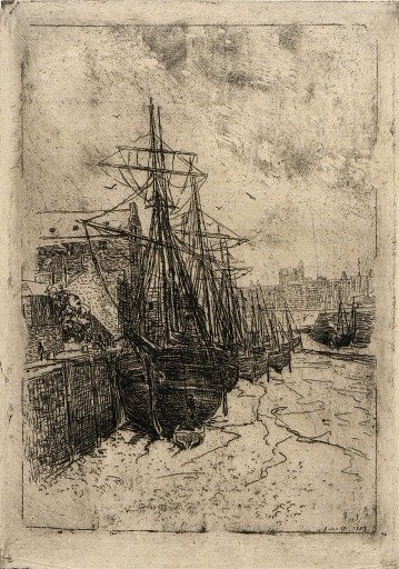 Boats at Low Tide--Isle of Man