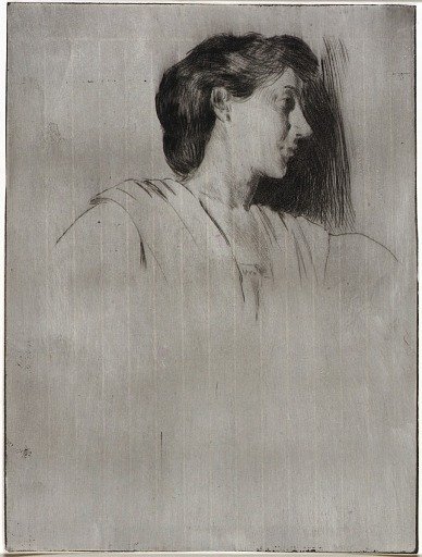 Study of a Woman's Head in Profile