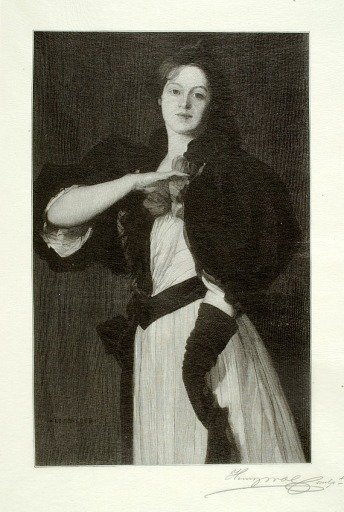 Young Woman with Poppies