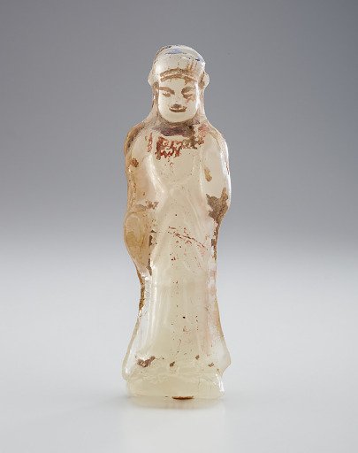 Glass Figure of a Standing Bodhisattva