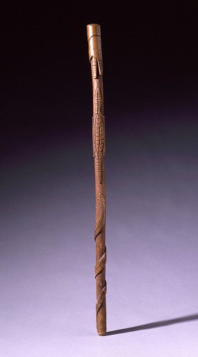 Cane with Hand, Alligator, and Snake