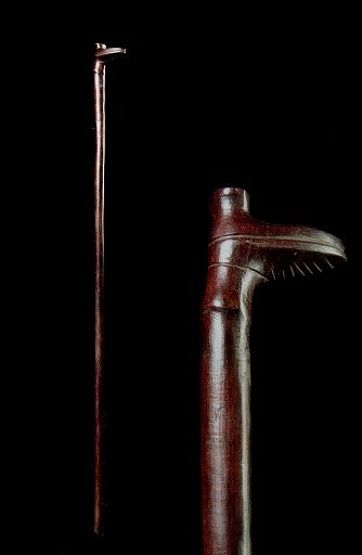 Cane with Boot-Shaped Handle