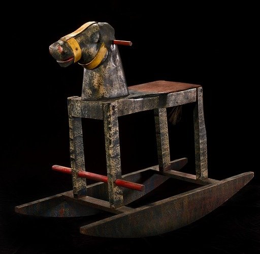 Rocking Horse with Yellow Halter