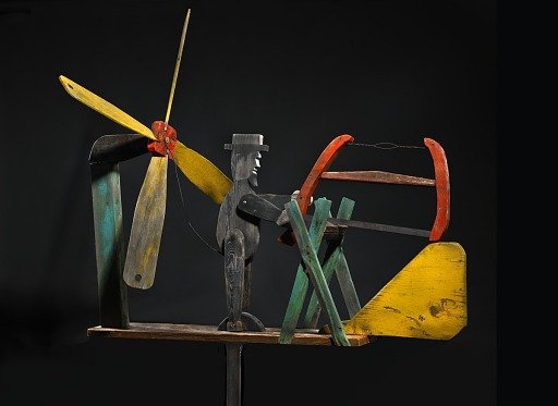Whirligig with Man Sawing Wood