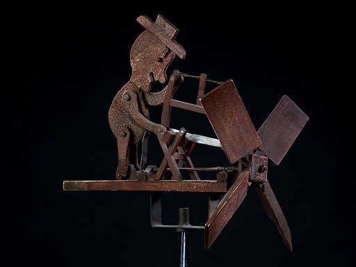 Whirligig with Man Sawing Wood