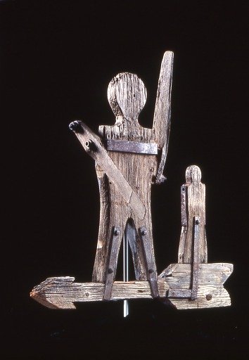 Whirligig with Two Figures on a Weathervane