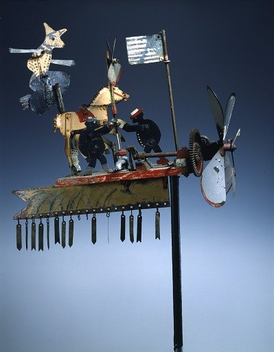 Whirligig with Witch and Horse