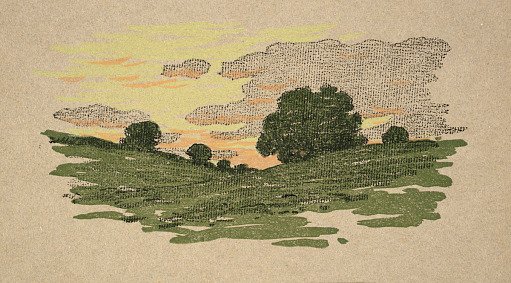 Ipswich Prints: Willow tree and sunset clouds