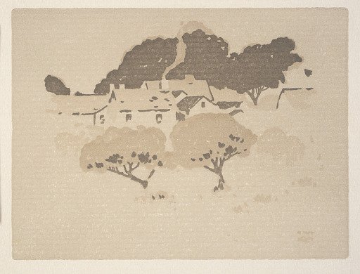 Ipswich Prints: Village Roofs