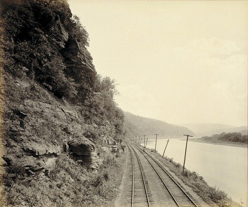 Cathedral Rocks, Susquehanna River near Meshoppen, for the Lehigh Valley Railroad