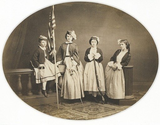Group at the Sanitary Commission Fair, Albany, New York