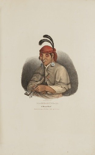 NA-SHE-MUNG-GA, A Miami Chief, from The Aboriginal Portfolio