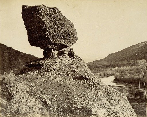 Sphinx of the Valley, from The Great West Illustrated in a Series of Photographic Views across the Continent taken along the line of the Union Pacific Railroad West from Omaha, Nebraska by A.J. Russell, Volume I