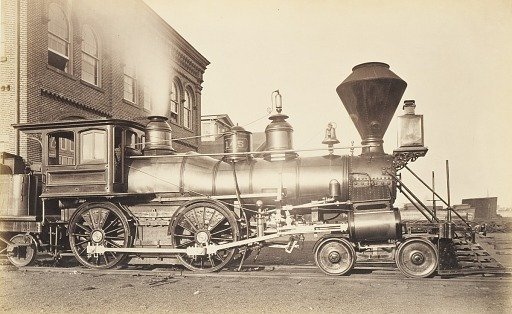 [Pennsylvania Railroad Locomotive at Altoona Repair Facility]