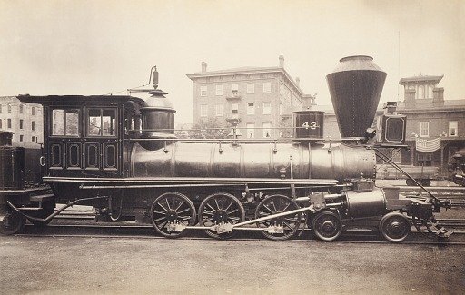 [Pennsylvania Railroad Locomotive at the Altoona Repair Facility]