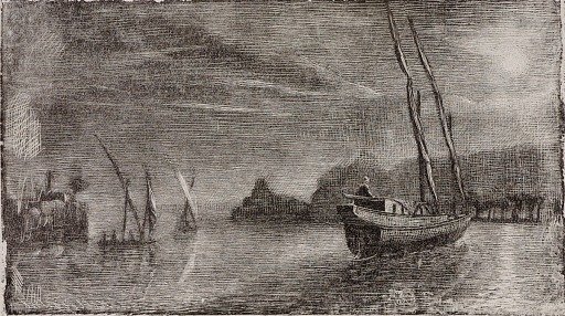 Untitled (Boats in Harbor)