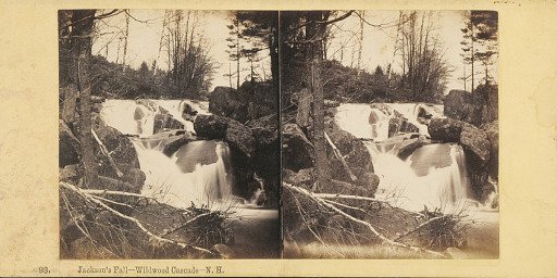 North Conway and White Mountain Scenery: Jackson's Fall--Wildwood Cascade--New Hampshire
