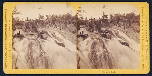 Stereographs of Minnesota Scenery from Taylor's Gallery, Saint Paul: Redwood Falls