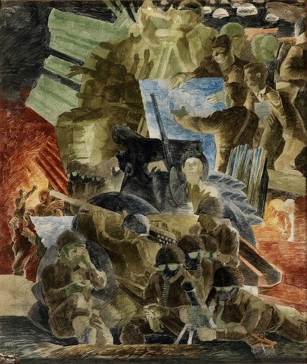 War (mural study, War Department building, Washington, D.C.)
