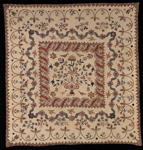 Appliqued Quilt (Center Medallion)