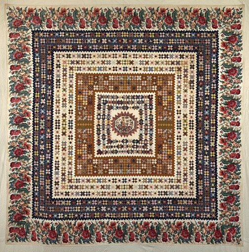 Pieced and Appliqued Bedcover (Center Medallion)