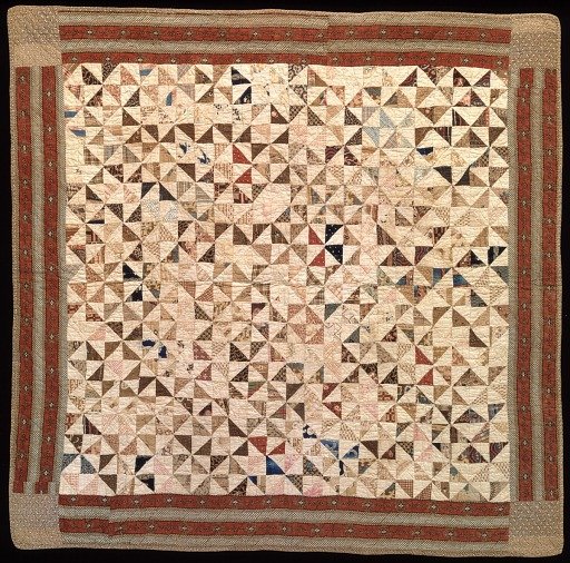 Pieced quilt (Pinwheel)